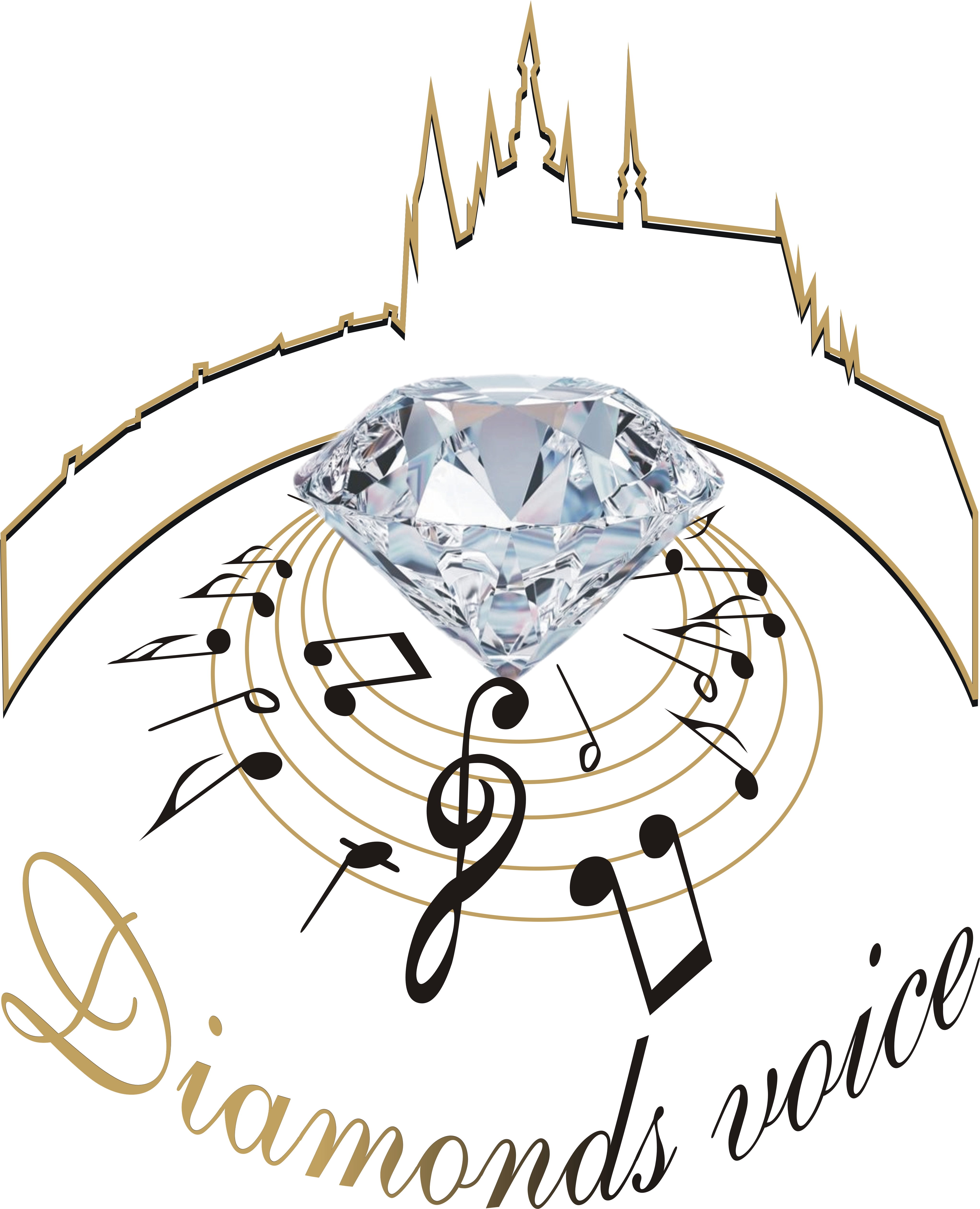logo s normálním diamantem se siluetou Hradčan